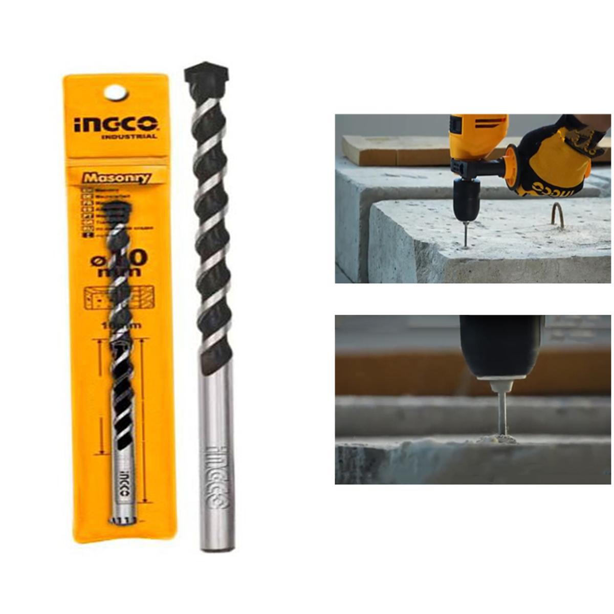 INGCO Buy Ingco Masonry Drill Bit 5mm 6mm 8mm 10mm Pack Of 3 Each